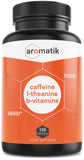 Aromatik cafeina-l-teanina, cápsulas listas para uso durante el día.