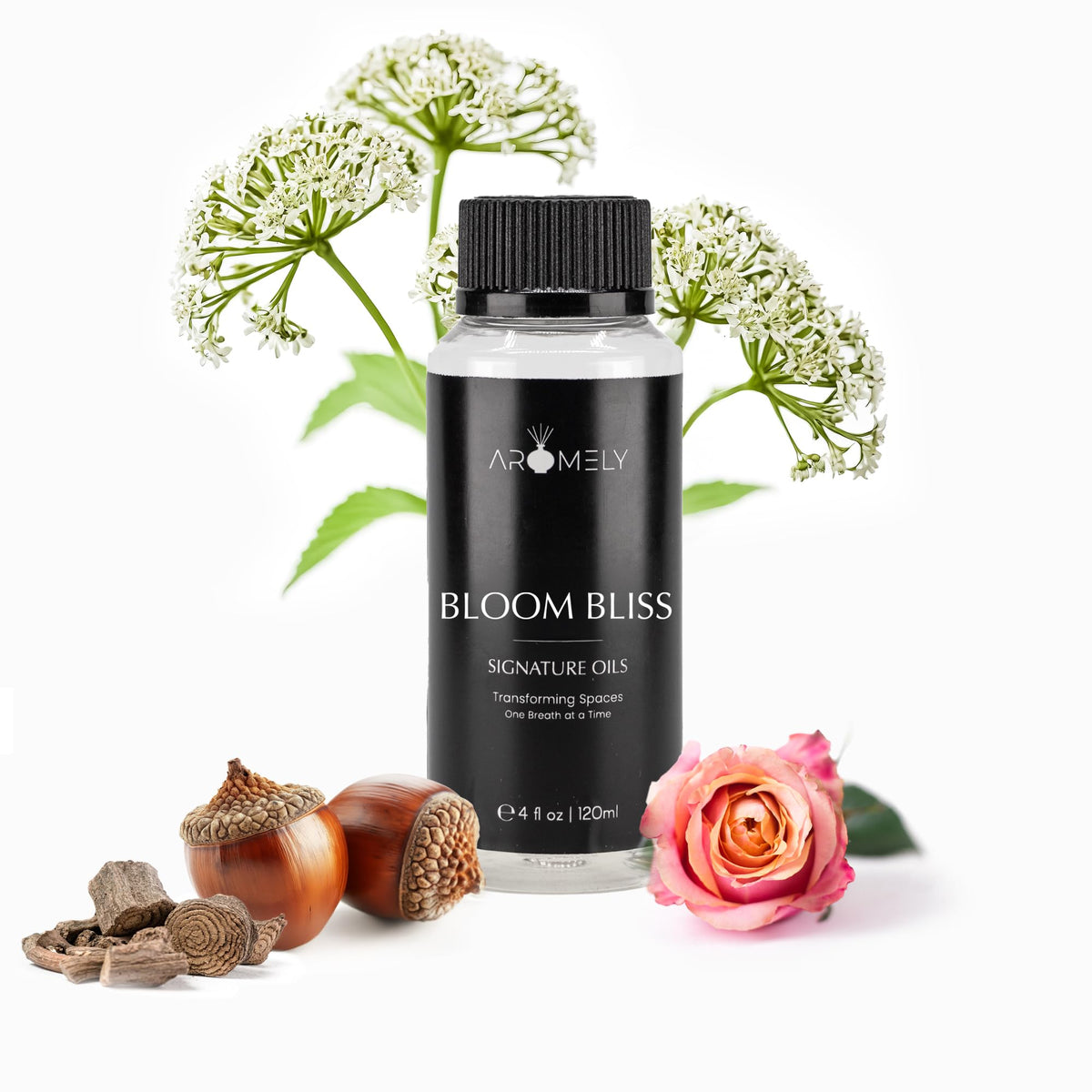 Aromely Bloom Bliss: botella de difusor para aroma duradero en tu espacio