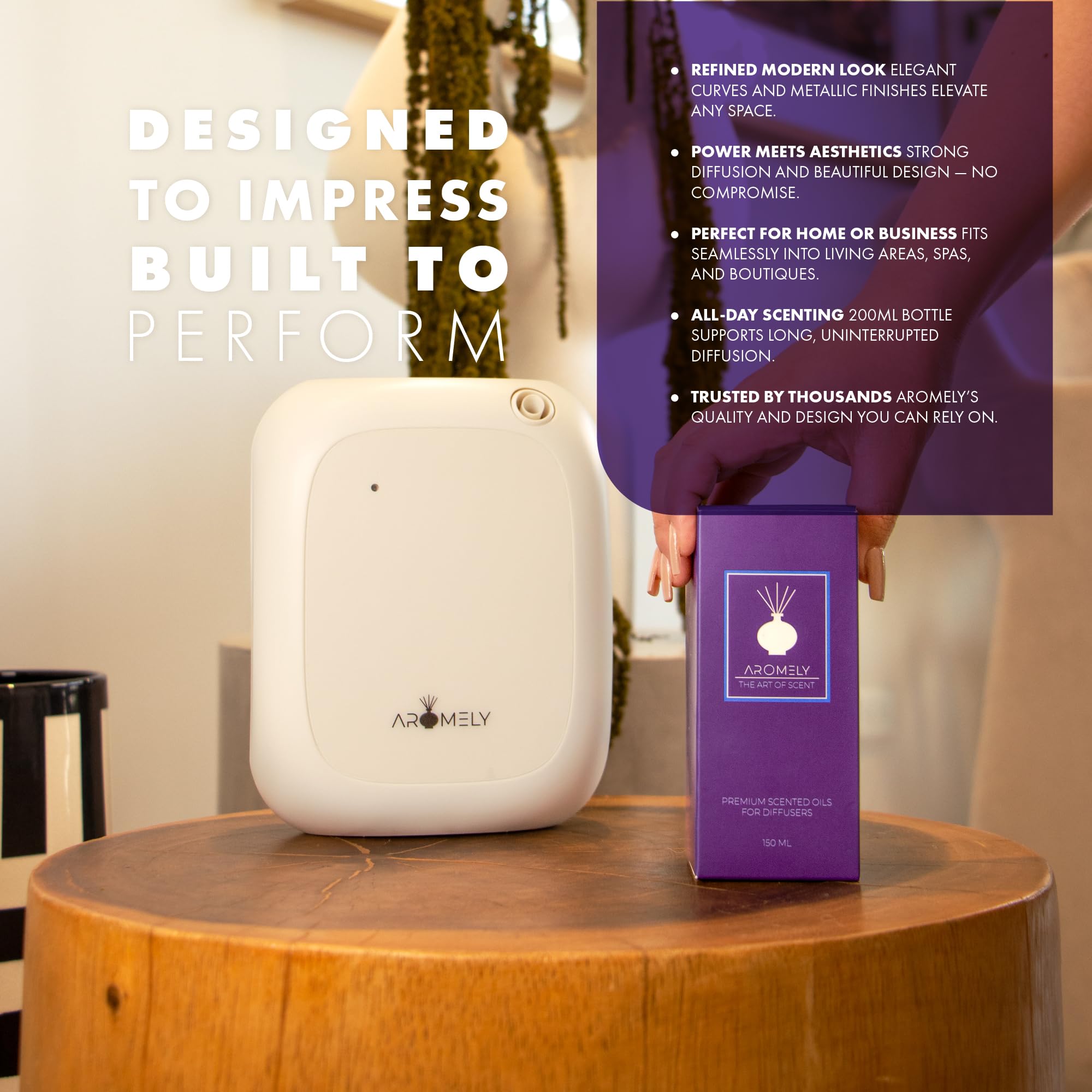 AROMELY difusor configuracion facil y uso rapido en casa