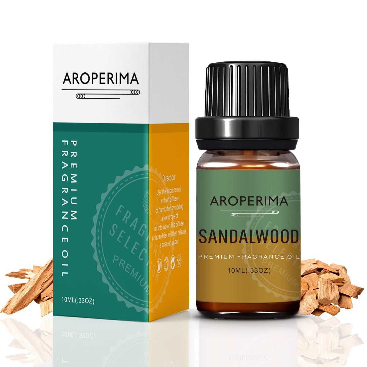 AROPERIMA Aceite esencial de sándalo 10 ml para ambientar espacios.