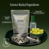Arrae Tone Gummies, textura gomosa para masticación agradable.