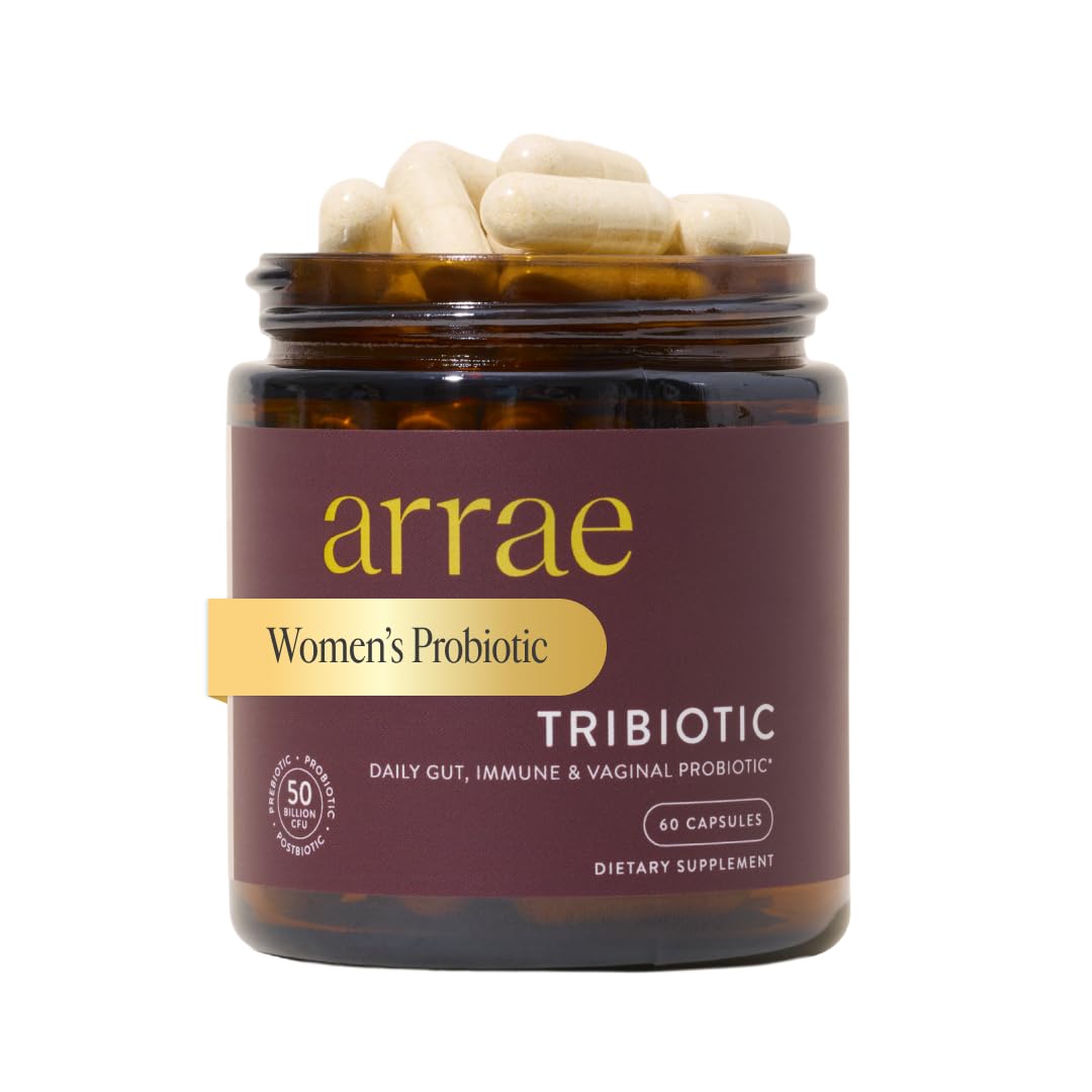 Arrae Tribiotic: frasco y empaque para dosis diaria y almacenamiento cómodo.