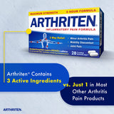 Arthriten Caplets: duración de hasta seis horas para dolor menor