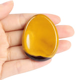 Artistone piedra pulgar cristal jaspe mookaite forma gota para relajación y meditación