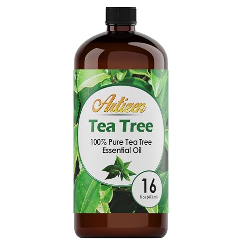 Artizen Aceite Arbol de Te en botella de vidrio ambar conserva pureza y aroma.