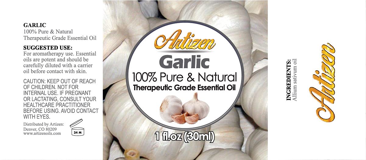 Artizen aceite esencial de ajo en estuche regalo, idea perfecta para aromaterapia de invierno.