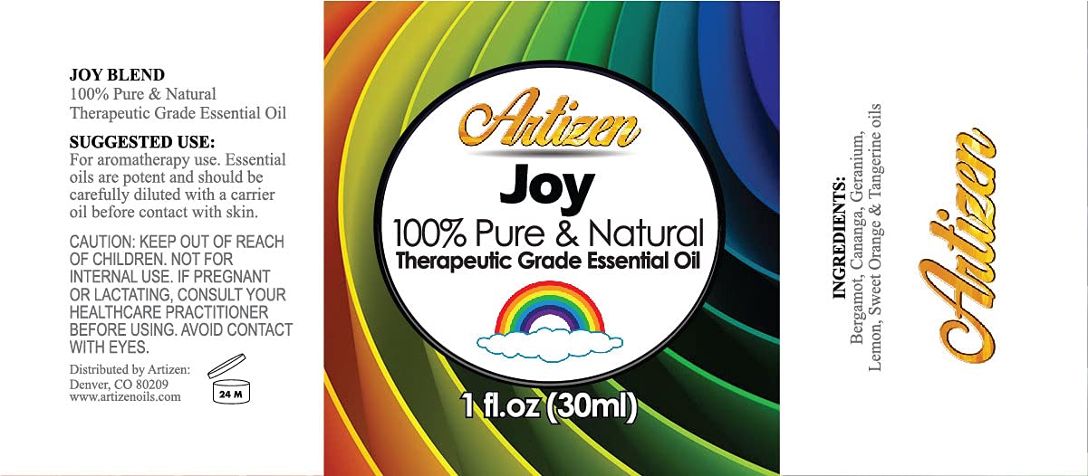 Botella de vidrio UV de Artizen Joy Blend para preservar la frescura