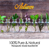 Artizen mandarina con prueba de pureza para garantía de calidad.
