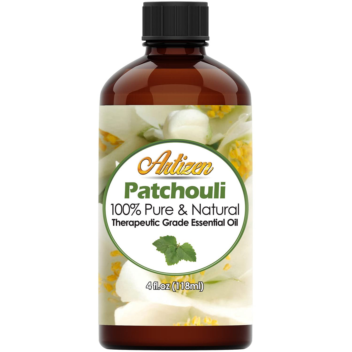 Artizen Patchouli, botella de aceite puro, aroma terroso para difusor en casa