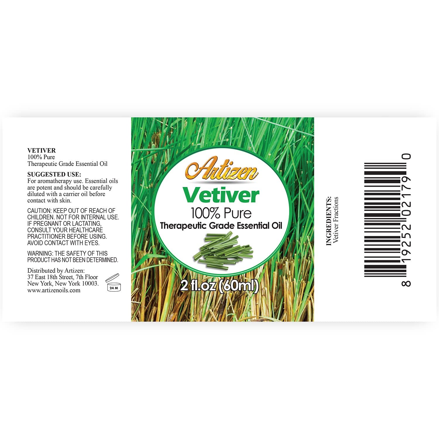 Artizen Vetiver: cuentagotas y botella para dosificar con precisión
