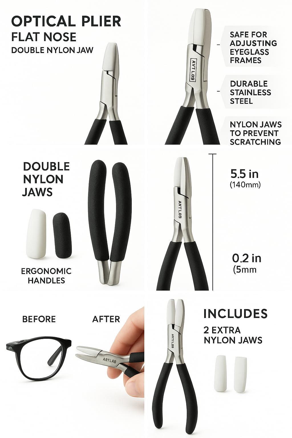Artlab Premium herramienta multifunción para reparación y montaje de gafas.