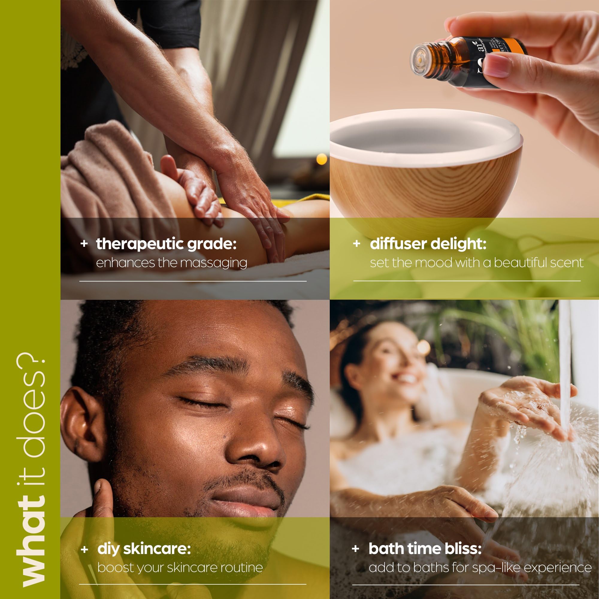 ArtNaturals aceites esenciales árbol de té, botella para aroma limpio