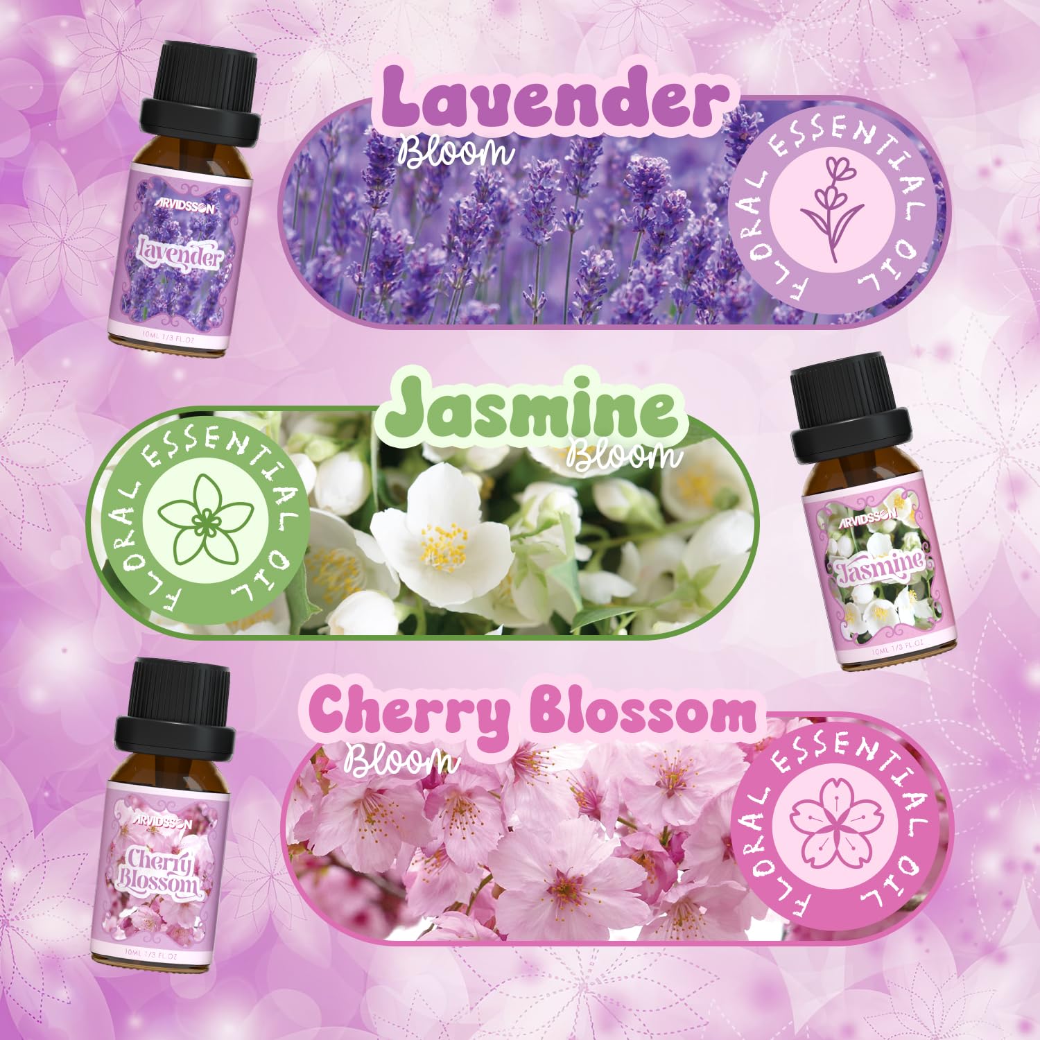 ARVIDSSON Flor de Cerezo: fragancia dulce para velas y productos artesanales