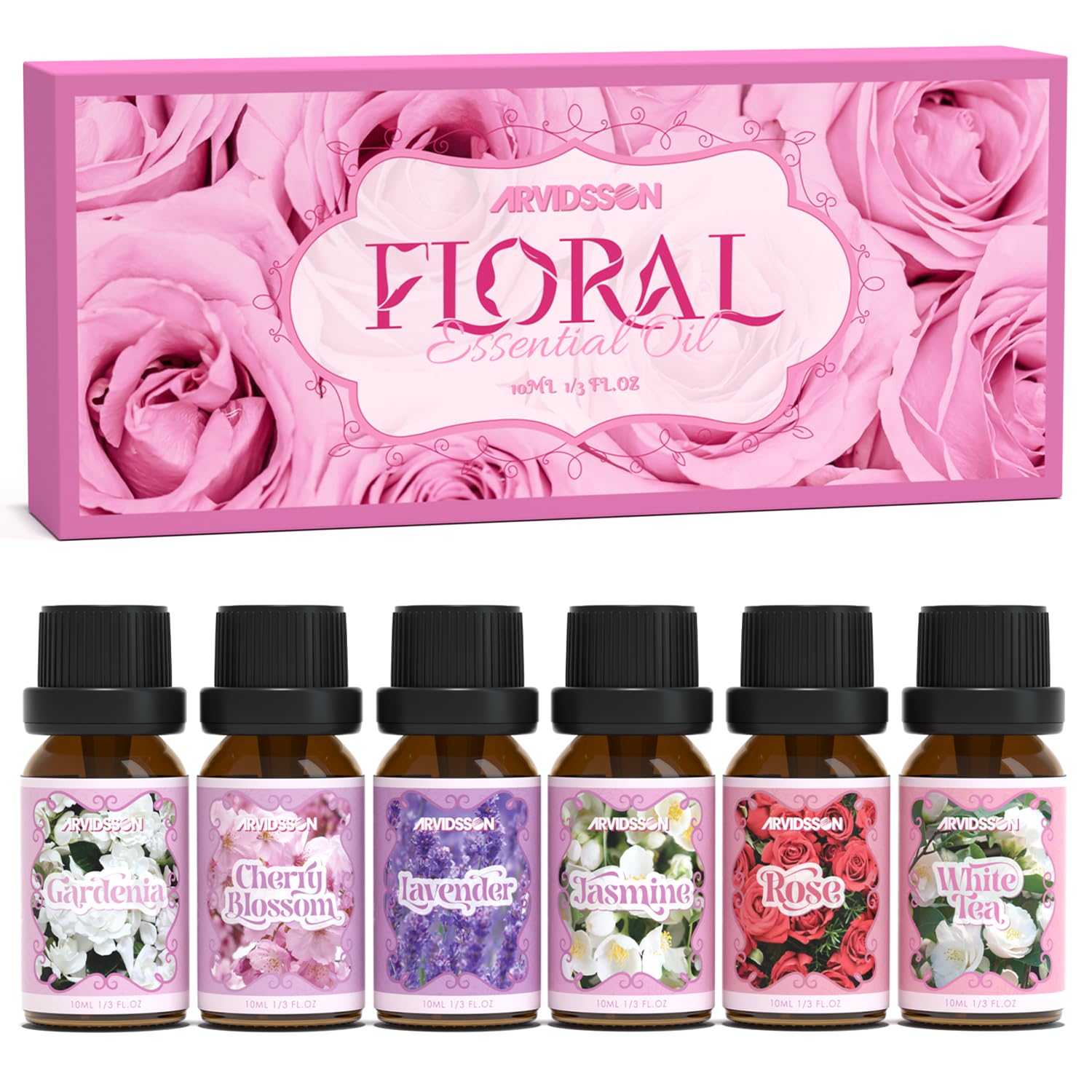 ARVIDSSON Aceites esenciales florales de lavanda para aromaterapia suave y relajante
