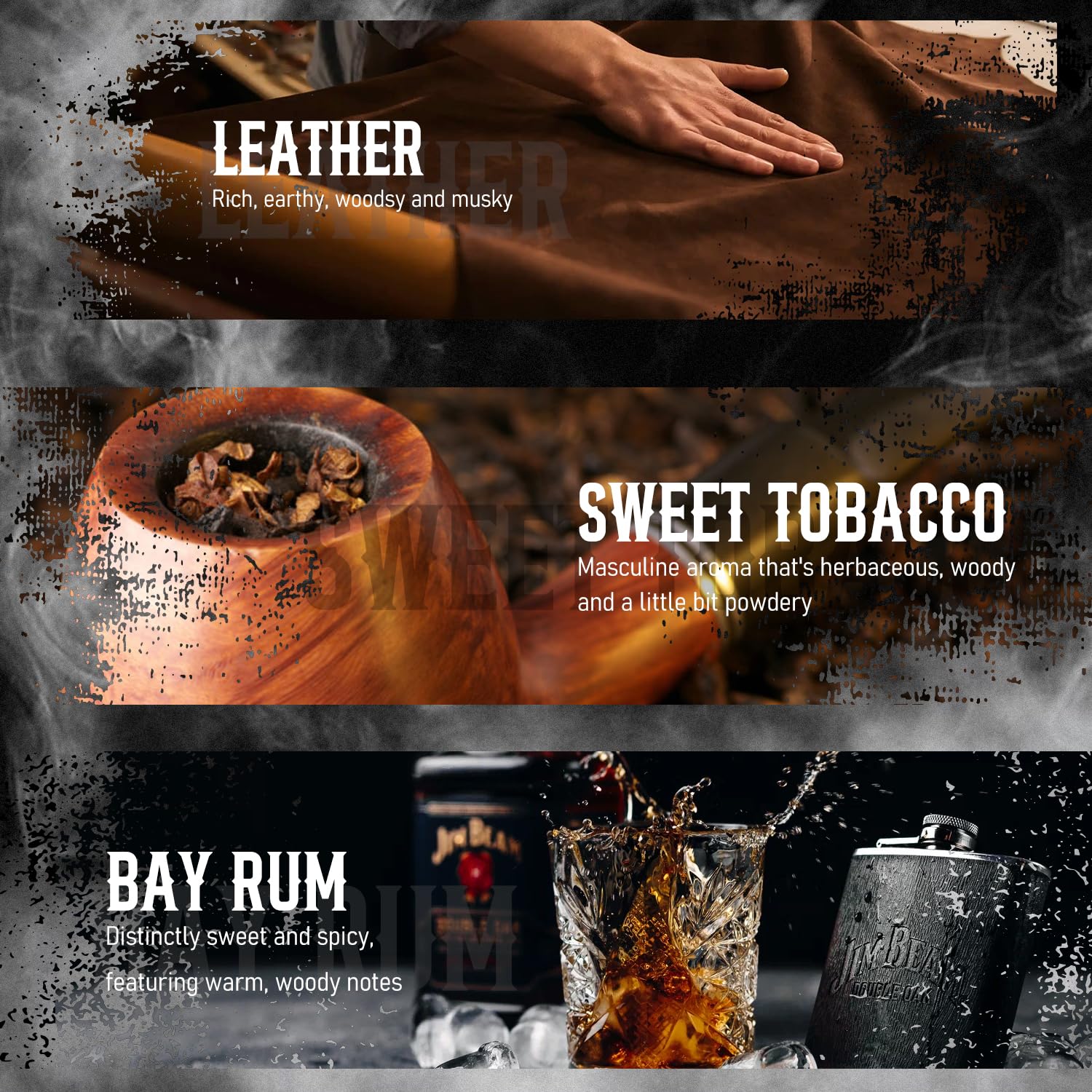 ARVIDSSON aceites masculinos, frasco-cuero, perfecto para perfumería casera.