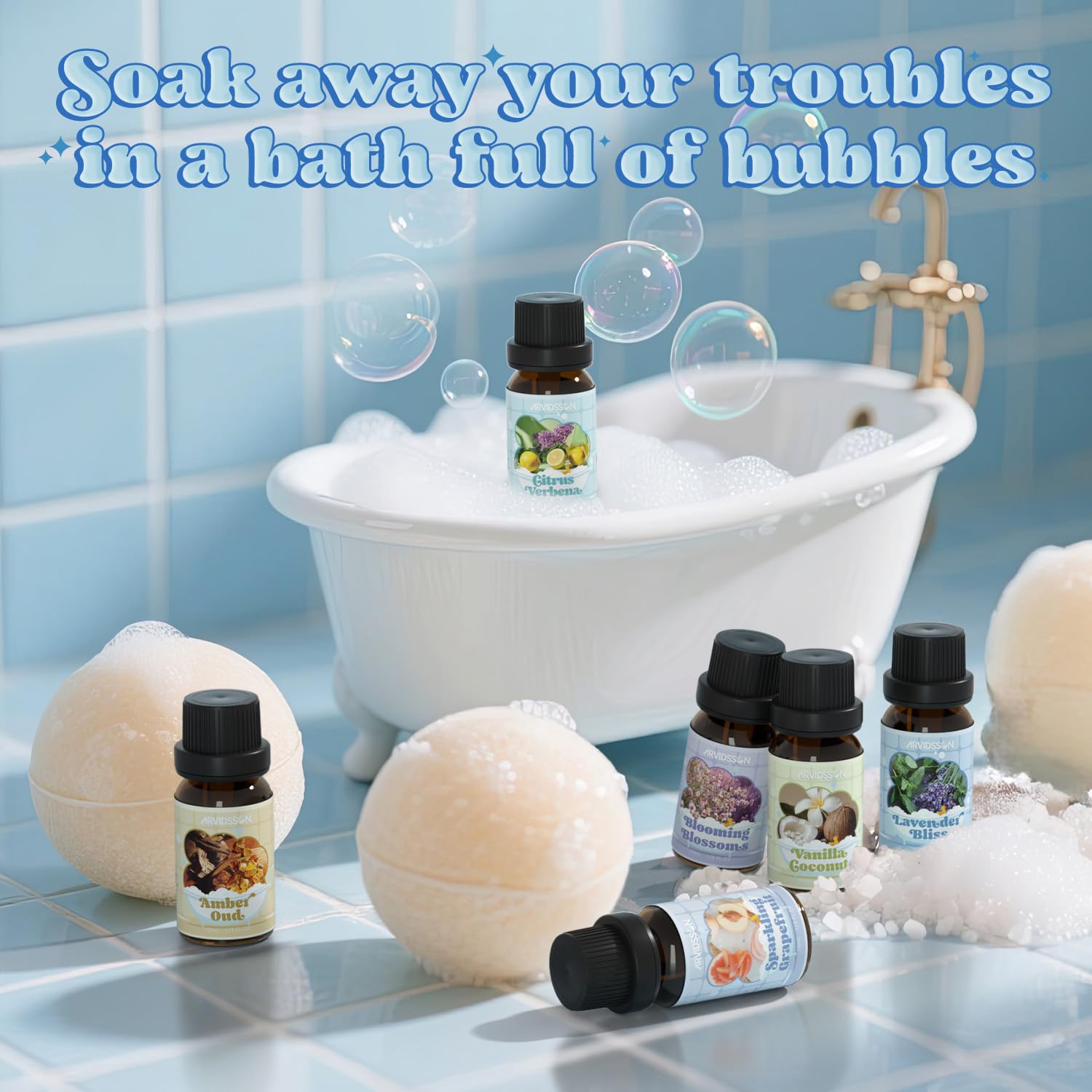 ARVIDSSON aceites baño lavanda bendicion: sensación calmante para relajación.