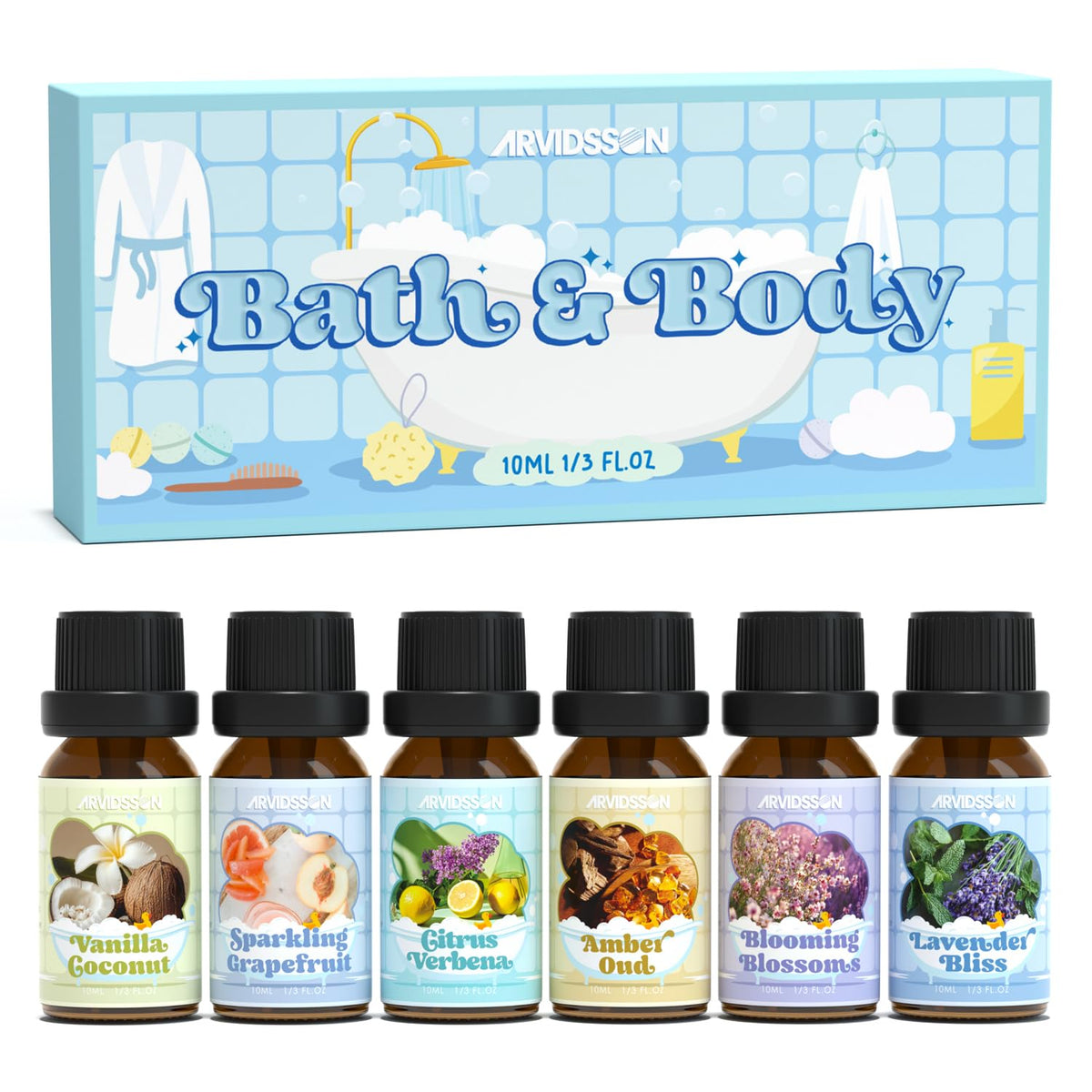 ARVIDSSON aceites aromáticos para baño vainilla coco: spa en casa.