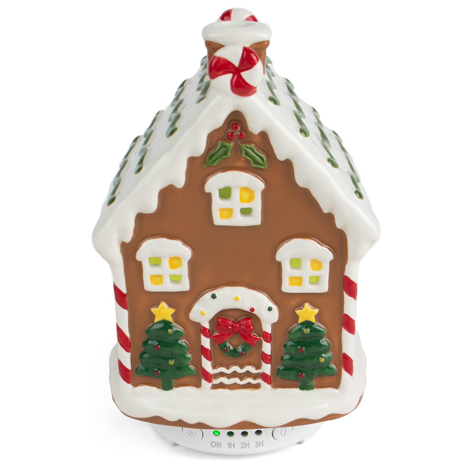 ARVIDSSON difusor navideño con casa galleta visto de frente para ambiente festivo