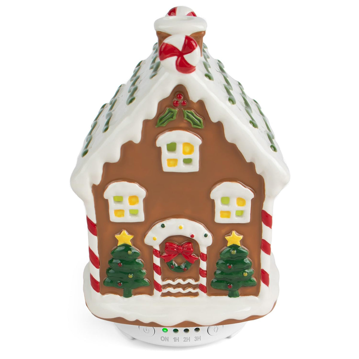 ARVIDSSON difusor navideño con casa galleta visto de frente para ambiente festivo