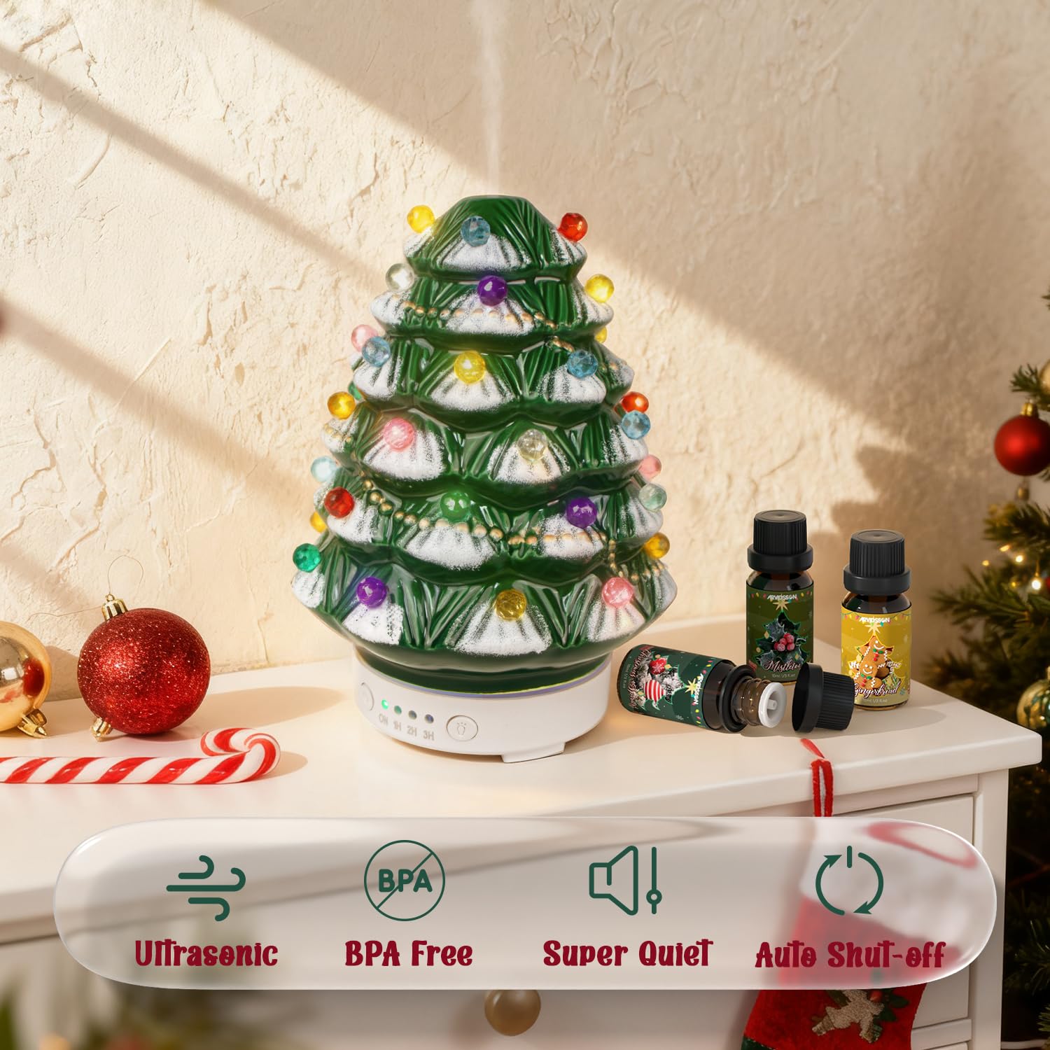 ARVIDSSON difusor navidad luces cambiantes para crear ambiente festivo