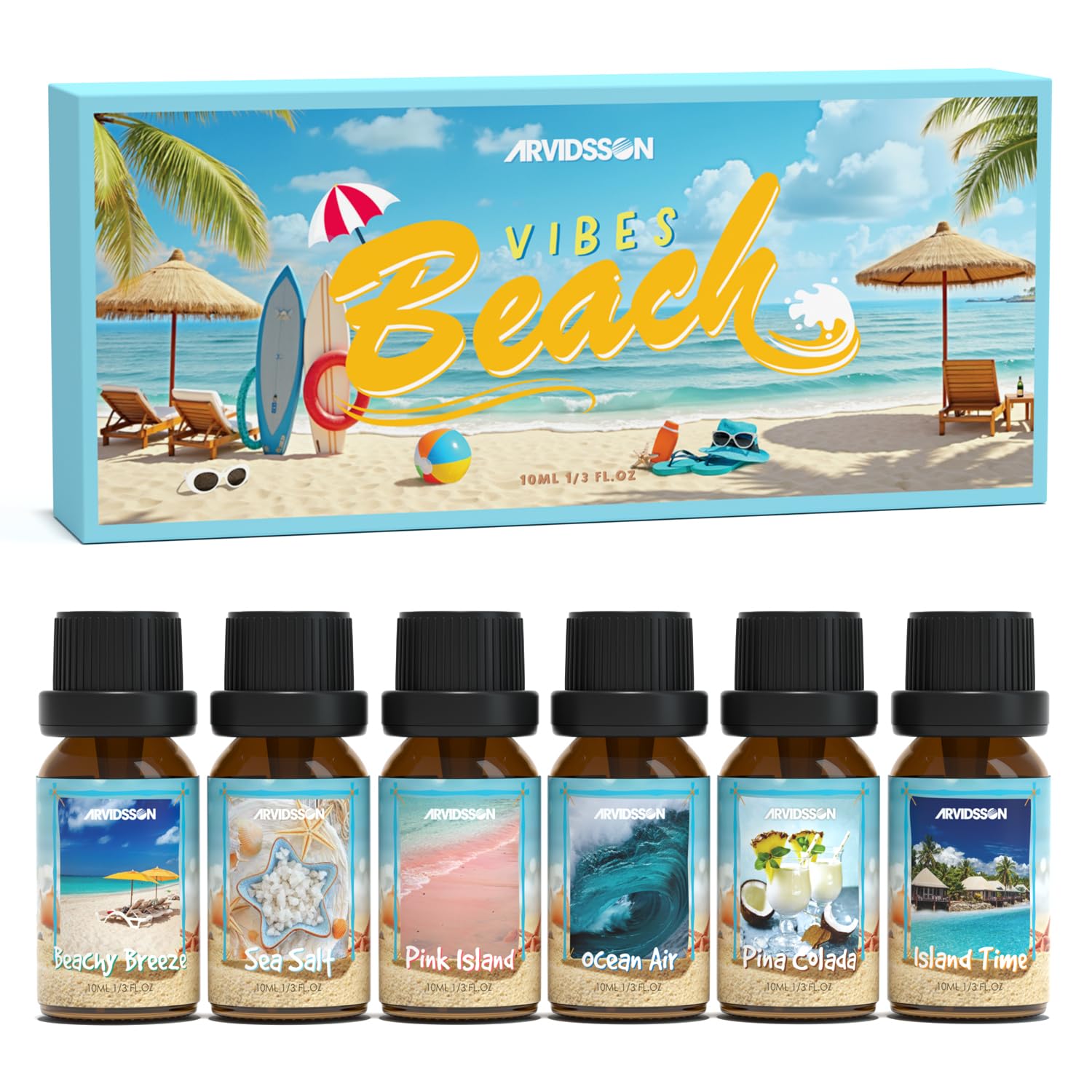 ARVIDSSON difusor con aceites para crear atmósfera de playa y brisa marina en casa