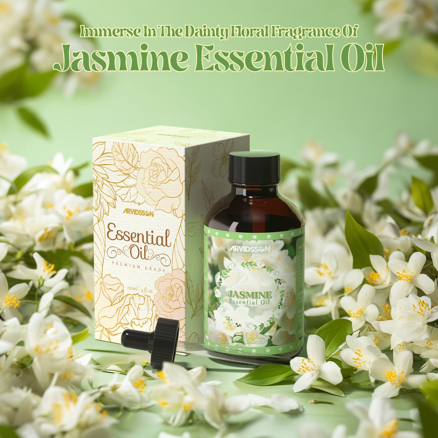 ARVIDSSON Jazmín notas aromaticas, perfecto para difusor o sprays.