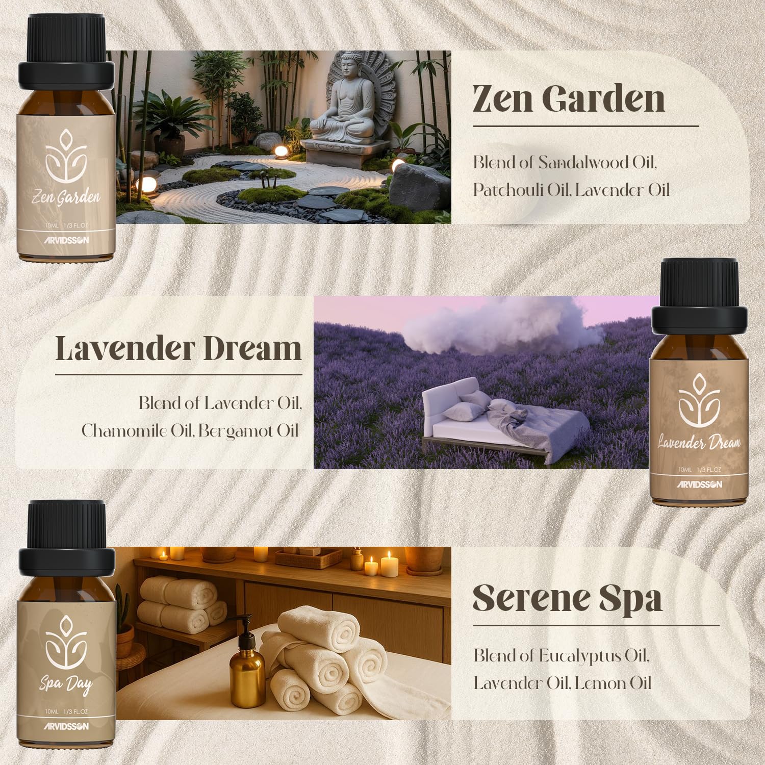 ARVIDSSON Spa Sereno, botella, crea sensación de spa en casa.