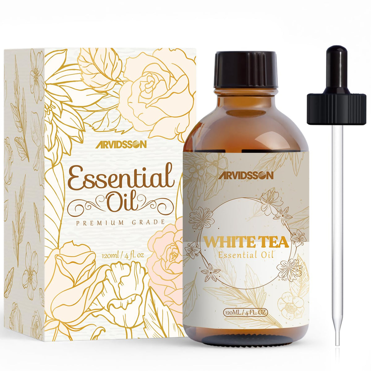 ARVIDSSON té blanco aceite esencial en botella de 120 ml para difusor