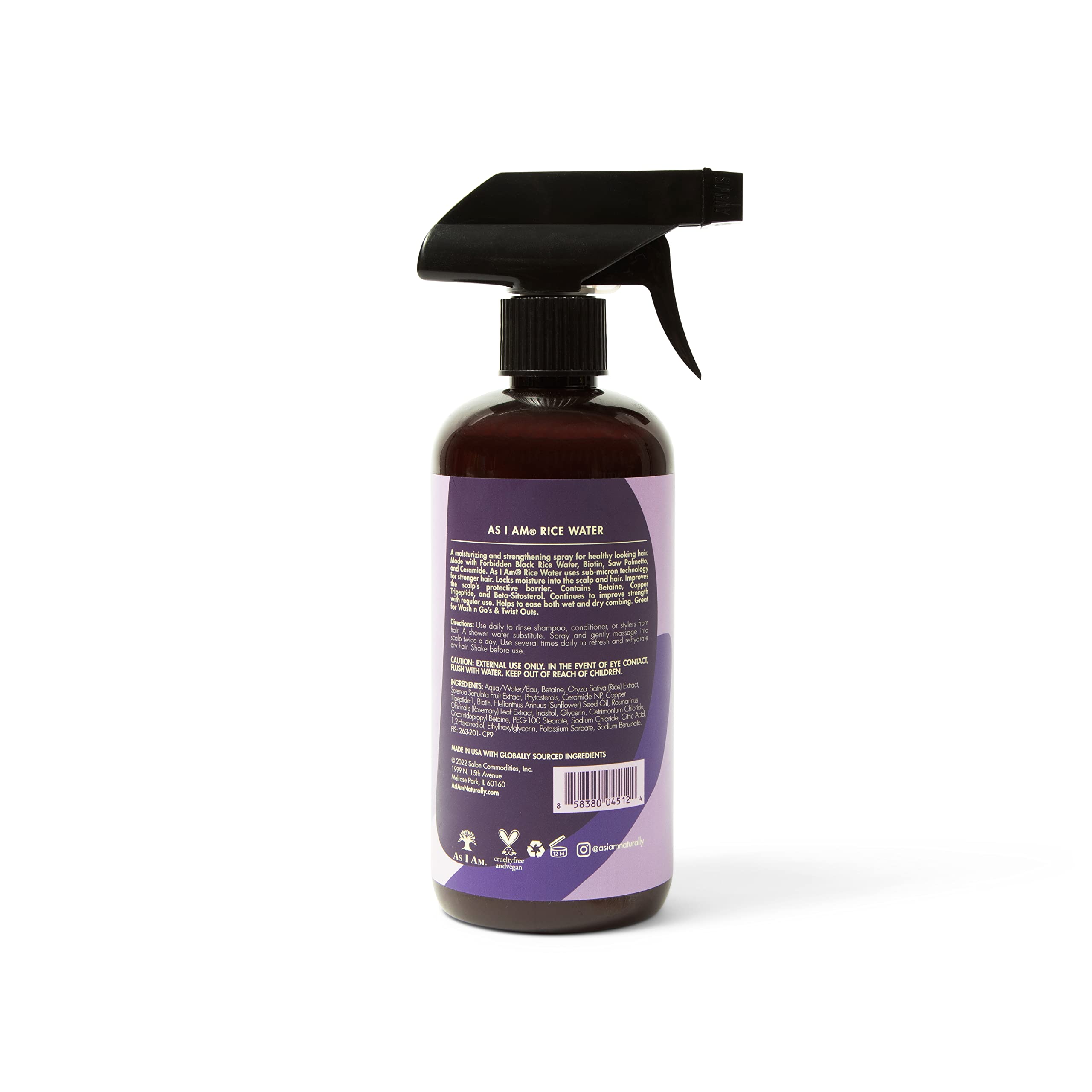 As I Am Hair Spray biotina: fortalecimiento posible para cabellos sanos.