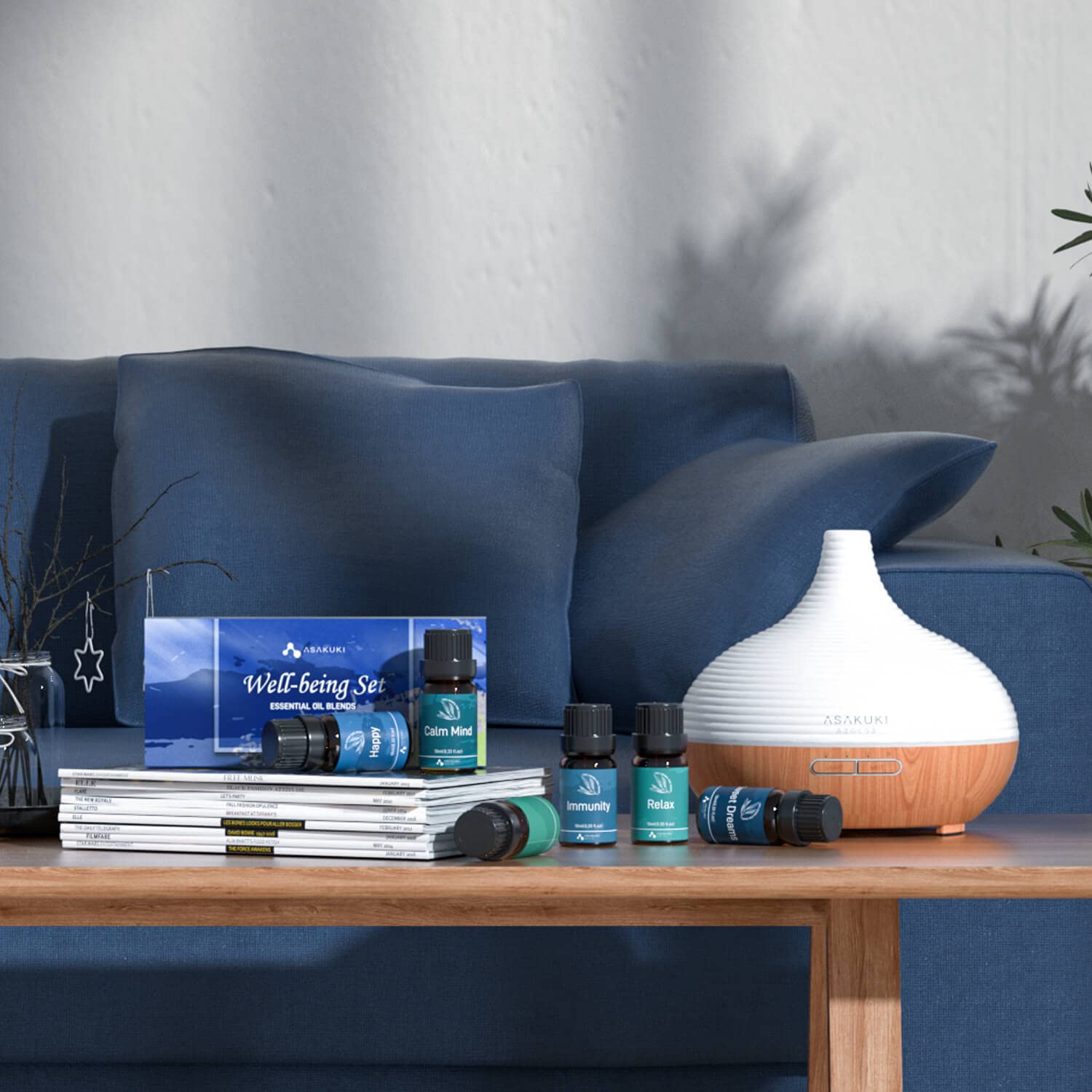 ASAKUKI kit bienestar inmunidad, apoyo aromático para el día a día.