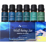 ASAKUKI kit bienestar mente tranquila, aroma duradero para difusor en casa.