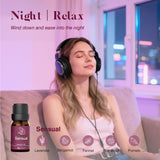 ASAKUKI aceites para difusor: dormitorio tranquilo para descansar mejor.