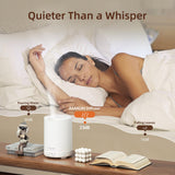 ASAKUKI difusor con bajo ruido, ideal para dormir sin interrupciones.