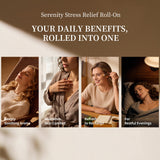 Asanté Labs Serenity Roll-On, vidrio ámbar protege la fragancia y calidad.
