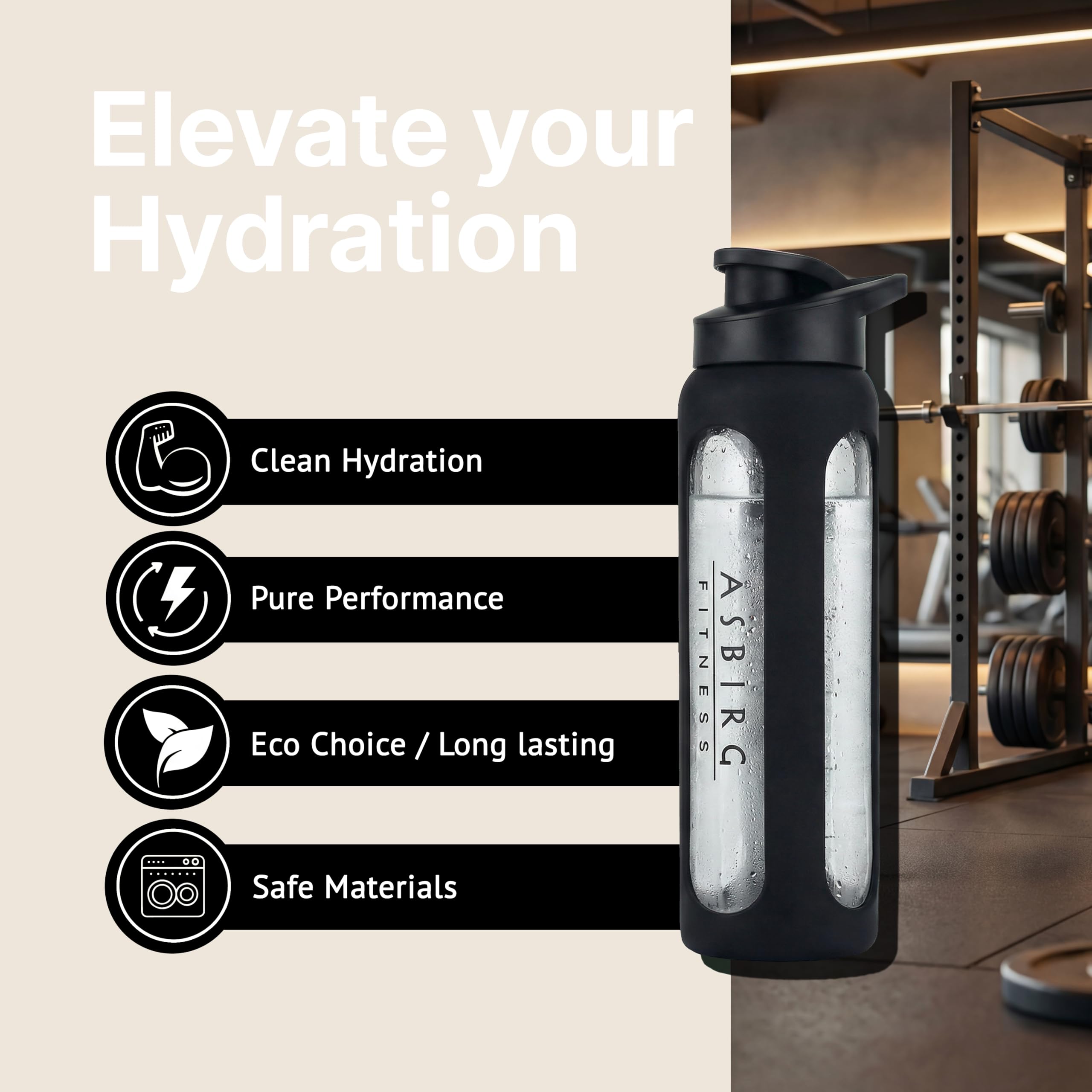 Asbirg Fitness lavado-lavavajillas facilita la limpieza diaria.