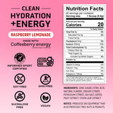 Ascent Clean Hydration + Energy, electrolitos 400 mg, ayuda a mantener la reposición durante la sesión.