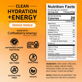 Ascent polvo Naranja Mango disuelto en agua para hidratación rápida