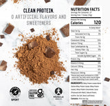 Ascent proteína de suero en polvo sabor chocolate para batidos.