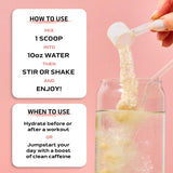 Ascent Clean Hydration + Energy, sin artificiales, sabor frambuesa-limonada para disfrutar sin culpas.