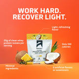 Ascent proteina de suero clara piña coco, 20 g de proteína por porción para apoyar nutrición