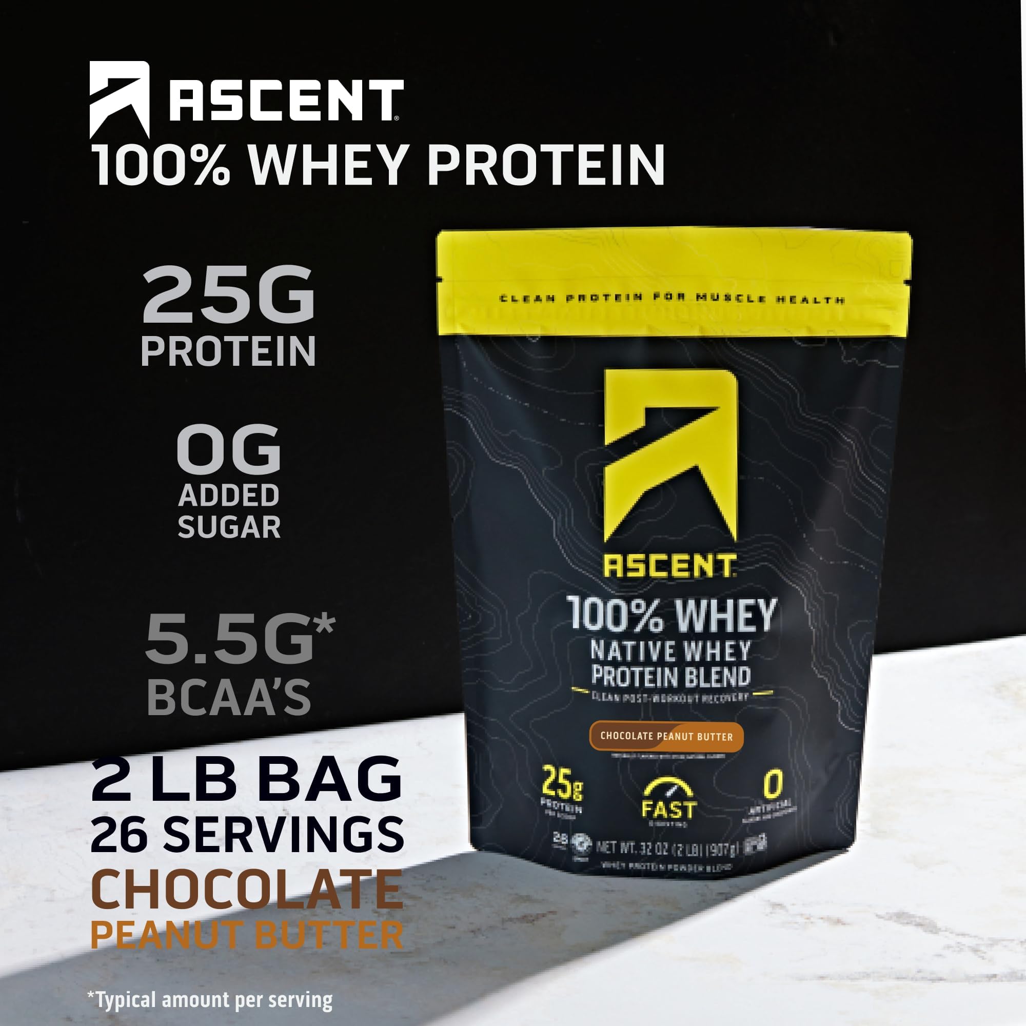 Envase de 2 lb de Ascent, práctico para uso diario
