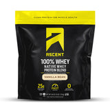 Ascent Whey Vanilla 4lb empaque para batidos post-entrenamiento