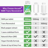 Etiqueta clara de Ascuoli NMN-Resveratrol para compra informada.