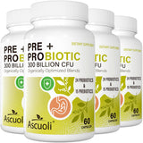 Ascuoli Probioticos botella de 300 UFC con 24 cepas para apoyo digestivo diario