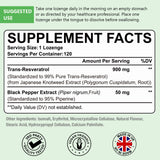 Tabletas sublinguales de Ascuoli Resveratrol, absorción rápida para energía.