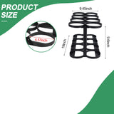 AshKiz estante oxígeno duradero con recubrimiento negro para organización estable