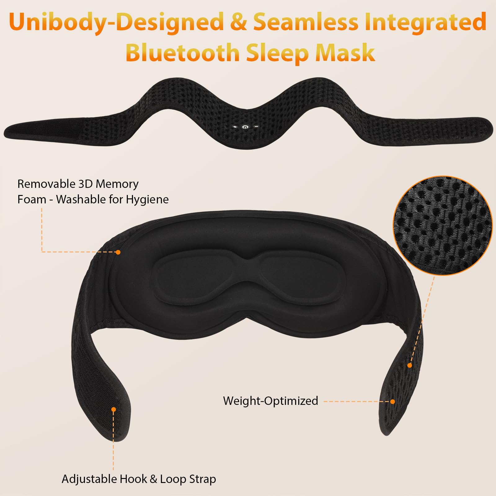 ASIILOVI HF016 almohadilla 3D contorneada lavable para comodidad