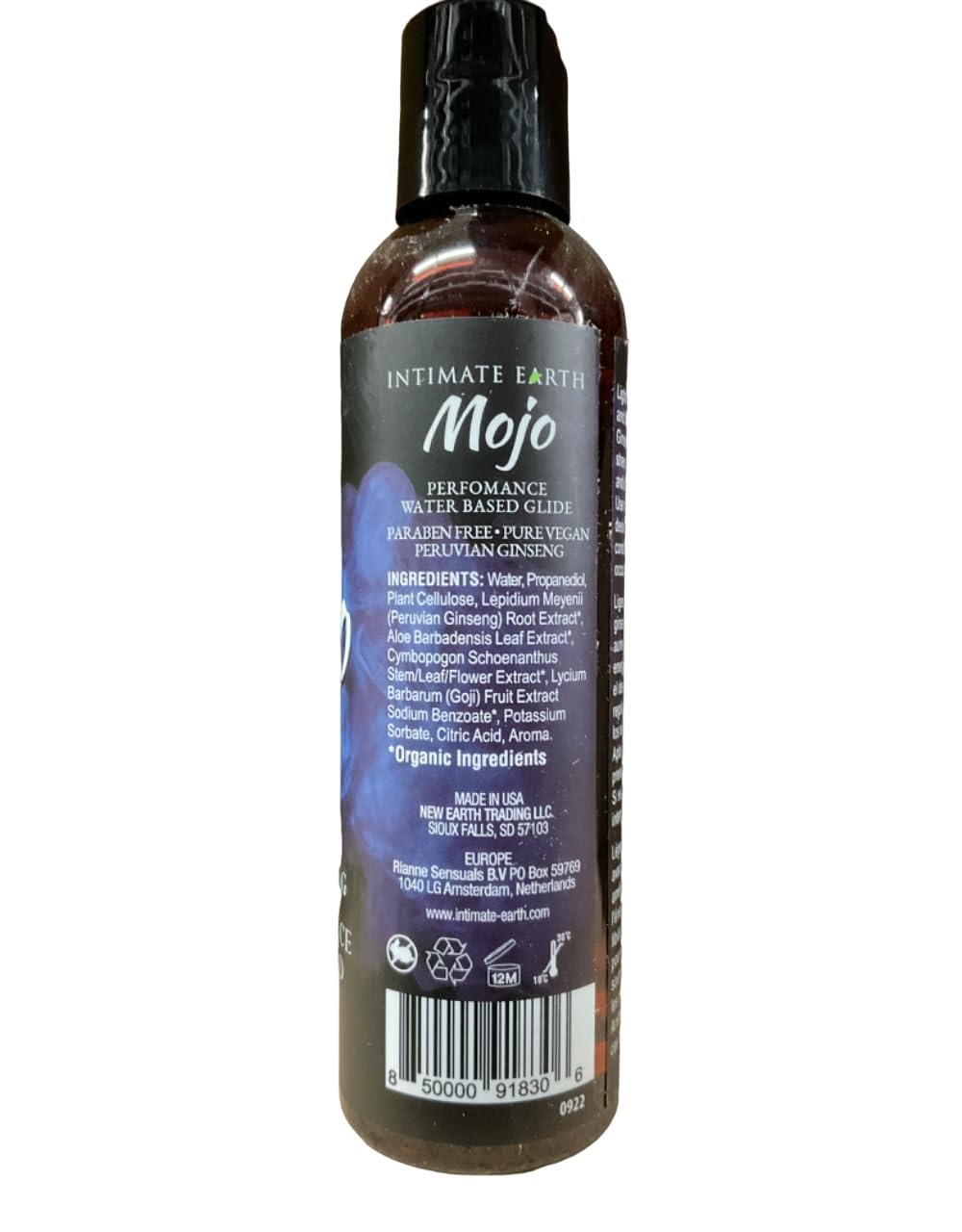 Aplicación con Mojo Ginseng Peruano, textura a base de agua para uso limpio.