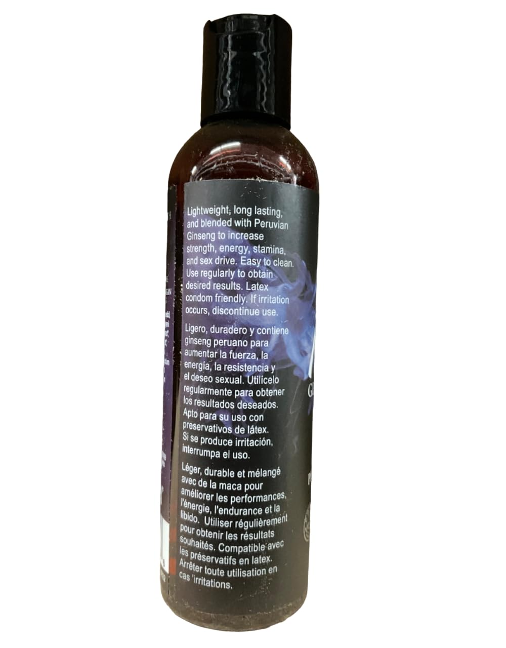 La pareja utiliza Mojo Ginseng Peruano, lubricante sin parabenos y compatible con látex.