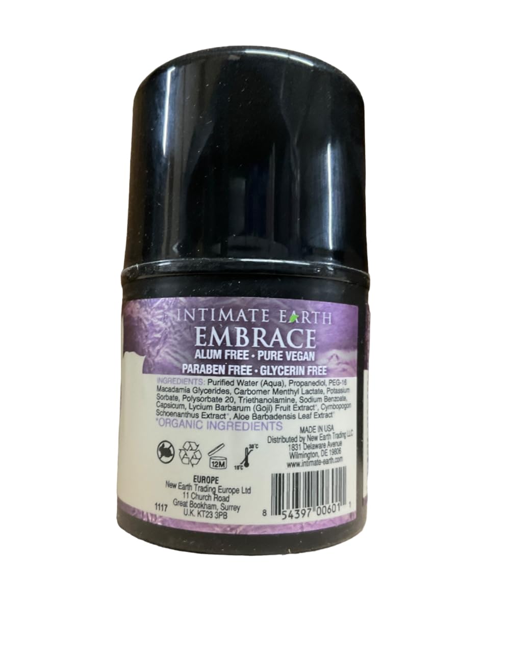 ASK GRANDPA GOURMET COFFEES Intimate Earth Embrace botella al vertido, aplicación suave y cómoda.